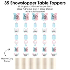 Big Dot Of Happiness Baby Gender Reveal - Team Boy Or Girl Party Centerpiece Sticks - Showstopper Table Toppers - 35 Pieces -Aurora Party Sales GUEST b195aff6 b425 4d64 a2de 33d6a7ccb613