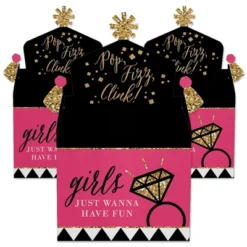 Big Dot Of Happiness Girls Night Out - Treat Box Party Favors - Bachelorette Party Goodie Gable Boxes - Set Of 12