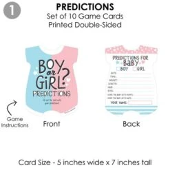 Big Dot Of Happiness Baby Gender Reveal - 4 Team Boy Or Girl Party Games - 10 Cards Each - Gamerific Bundle -Aurora Party Sales GUEST b2c72f29 fa8e 4ad1 9b1e 531997436f8b