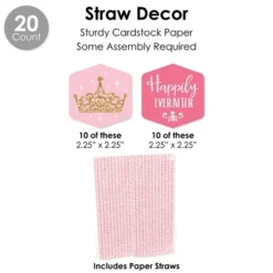 Big Dot Of Happiness Little Princess Crown - Pink & Gold Baby Shower Or Birthday Party Favors And Cupcake Kit - Fabulous Favor Party Pack - 100 Pieces -Aurora Party Sales GUEST b2f02210 232f 43a7 b469 8b96c779db16