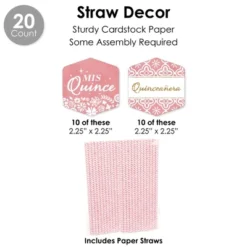 Big Dot Of Happiness Mis Quince Anos - Quinceanera Sweet 15 Birthday Party Favors And Cupcake Kit - Fabulous Favor Party Pack - 100 Pieces -Aurora Party Sales GUEST b352c326 2c78 4ef6 aa05 730de2bfad07