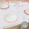 Big Dot Of Happiness 1st Birthday Little Miss Onederful - Girl First Birthday Party Round Table Decorations - Paper Chargers - Place Setting For 12