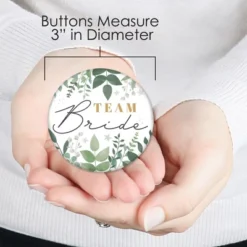 Big Dot Of Happiness Boho Botanical Bride - 3 Inch Greenery Bridal Shower And Wedding Party Badge - Pinback Buttons - Set Of 8 -Aurora Party Sales GUEST b3f412ef 5050 4903 901d eab3663045d8