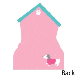 Big Dot Of Happiness Pawty Like A Puppy Girl - Shaped Thank You Cards - Pink Dog Baby Shower Or Birthday Party Thank You Cards & Envelopes - Set Of 12 -Aurora Party Sales GUEST b451ca0d 6714 4c20 9e78 ebbab59de67c