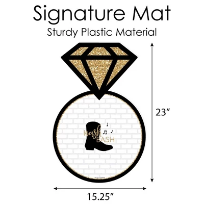 Big Dot Of Happiness Nash Bash - Ring Guest Book Sign - Nashville Bachelorette Party Guestbook Alternative - Signature Mat 3 Big Dot Of Happiness Nash Bash - Ring Guest Book Sign - Nashville Bachelorette Party Guestbook Alternative - Signature Mat - Image 3