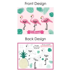 Big Dot Of Happiness Pink Flamingo - Party Like A Pineapple - Paper Tropical Summer Birthday Party Coloring Sheets - Activity Placemats - Set Of 16 -Aurora Party Sales GUEST b519766f f5df 4129 8eea 9b415adfd393