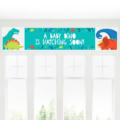 Big Dot Of Happiness Roar Dinosaur - Dino Mite T-Rex Baby Shower Decorations Party Banner 3 Big Dot Of Happiness Roar Dinosaur - Dino Mite T-Rex Baby Shower Decorations Party Banner - Image 3
