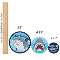 Big Dot Of Happiness Shark Zone - Jawsome Shark Party Or Birthday Party Decor And Confetti - Terrific Table Centerpiece Kit - Set Of 30 -Aurora Party Sales GUEST b599698a c5fe 4d2d 8132 a59a1f884e5c