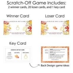 Big Dot Of Happiness Fall Foliage Bride - Autumn Leaves Bridal Shower And Wedding Party Game Scratch Off Cards - 22 Count -Aurora Party Sales GUEST b5aed16d eb6c 48d5 af7f 99ddedcab2e3