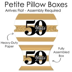 Big Dot Of Happiness We Still Do - 50th Wedding Anniversary - Favor Gift Boxes - Anniversary Party Petite Pillow Boxes - Set Of 20 -Aurora Party Sales GUEST b60a0563 adde 4461 9962 ce77df9a26e7
