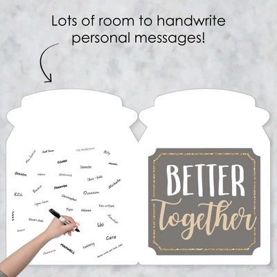 Big Dot Of Happiness Happy Anniversary - Gold Wedding Anniversary Congratulations Giant Greeting Card - Big Shaped Jumborific Card 2 Big Dot Of Happiness Happy Anniversary - Gold Wedding Anniversary Congratulations Giant Greeting Card - Big Shaped Jumborific Card - Image 2