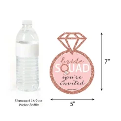 Big Dot Of Happiness Bride Squad - Shaped Fill-in Invites - Rose Gold Bridal Shower Or Bachelorette Party Invitation Cards With Envelopes - Set Of 12 -Aurora Party Sales GUEST b665f6e8 9802 4455 8aeb 30ae2ea28d85