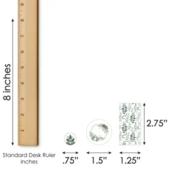 Big Dot Of Happiness Boho Botanical - Mini Candy Bar Wrappers, Round Candy Stickers & Circle Stickers - Greenery Party Candy Favor Sticker Kit 304 Pc -Aurora Party Sales GUEST b7486189 fbc9 4d3f 9492 fa562120378b