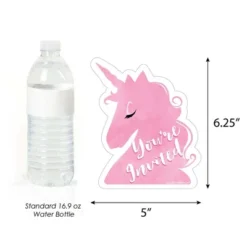 Big Dot Of Happiness Rainbow Unicorn - Shaped Fill-in Invites - Magical Unicorn Baby Shower Or Birthday Party Invite Cards With Envelopes - Set Of 12 -Aurora Party Sales GUEST b7a56589 6f36 4322 840f f13462dad8c3