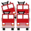 Big Dot Of Happiness Fired Up Fire Truck - Decorations DIY Firefighter Firetruck Baby Shower Or Birthday Party Essentials - Set Of 20