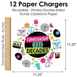 Big Dot Of Happiness Through The Decades - 50s, 60s, 70s, 80s, And 90s Party Round Table Decorations - Paper Chargers - Place Setting For 12 10 Big Dot Of Happiness Through The Decades - 50s, 60s, 70s, 80s, And 90s Party Round Table Decorations - Paper Chargers - Place Setting For 12 -Aurora Party Sales GUEST b7f5a9b6 f350 42df b236 7e4f1ba1278d
