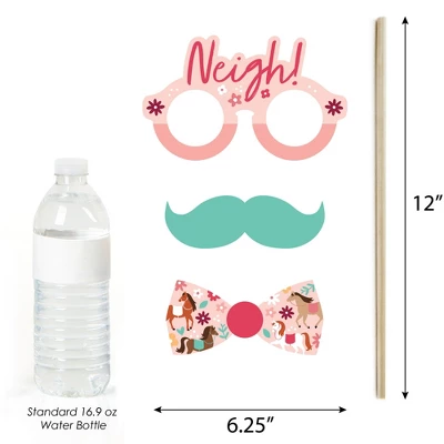 Big Dot Of Happiness Run Wild Horses - Pony Birthday Party Photo Booth Props Kit - 20 Count 3 Big Dot Of Happiness Run Wild Horses - Pony Birthday Party Photo Booth Props Kit - 20 Count - Image 3