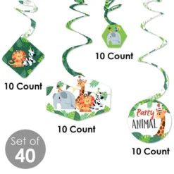 Big Dot Of Happiness Jungle Party Animals - Safari Zoo Animal Birthday Party Or Baby Shower Hanging Decor - Party Decoration Swirls - Set Of 40 8 Big Dot Of Happiness Jungle Party Animals - Safari Zoo Animal Birthday Party Or Baby Shower Hanging Decor - Party Decoration Swirls - Set Of 40 -Aurora Party Sales GUEST b8a1d210 d559 4586 bf6c cb07c4d86fc4