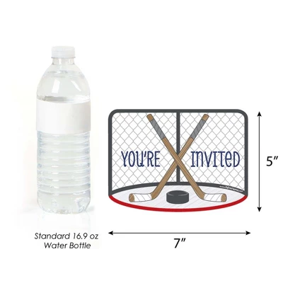 Big Dot Of Happiness Shoots And Scores - Hockey - Shaped Fill-in Invites - Baby Shower Or Birthday Party Invites Cards With Envelopes - Set Of 12 3 Big Dot Of Happiness Shoots And Scores - Hockey - Shaped Fill-in Invites - Baby Shower Or Birthday Party Invites Cards With Envelopes - Set Of 12 - Image 3