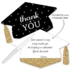 Big Dot Of Happiness Gold - Tassel Worth The Hassle - Shaped Thank You Cards - Graduation Party Thank You Note Cards With Envelopes - Set Of 12