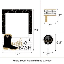 Big Dot Of Happiness Nash Bash - Nashville Bachelorette Party Selfie Photo Booth Picture Frame And Props - Printed On Sturdy Material -Aurora Party Sales GUEST b8fc8daa 0b70 4905 a9f7 9b2305070e8d