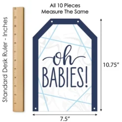 Big Dot Of Happiness It's Twin Boys - Hanging Vertical Paper Door Banners - Blue Twins Baby Shower Wall Decoration Kit - Indoor Door Decor -Aurora Party Sales GUEST b9d3617a 58d8 4a9b 9cde 6e37090c732f