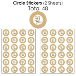 Big Dot Of Happiness We Still Do - 50th Wedding Anniversary - Anniversary Party Candy Favor Sticker Kit - 304 Pieces -Aurora Party Sales GUEST ba0cf17d 42f8 4fae 8f45 5252c3fba931