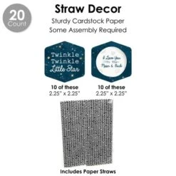 Big Dot Of Happiness Twinkle Twinkle Little Star - Baby Shower Or Birthday Party Favors And Cupcake Kit - Fabulous Favor Party Pack - 100 Pieces -Aurora Party Sales GUEST ba0fb6a9 ce77 458c b36c 652b9f2a075e