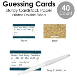 Big Dot Of Happiness Twinkle Twinkle Little Star - How Many Candies Baby Shower Or Birthday Party Game - 1 Stand And 40 Cards - Candy Guessing Game -Aurora Party Sales GUEST ba52148e 560d 44bd b4ad 91383032b7ed