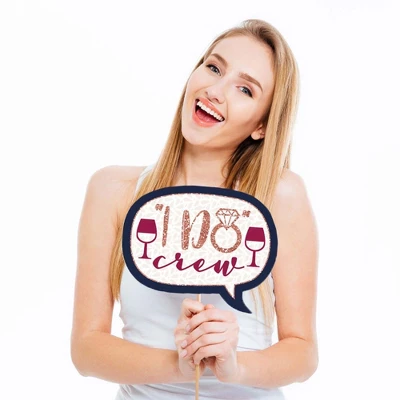 Big Dot Of Happiness Funny Vino Before Vows - Winery Bridal Shower Or Bachelorette Party Photo Booth Props Kit - 10 Piece 1 Big Dot Of Happiness Funny Vino Before Vows - Winery Bridal Shower Or Bachelorette Party Photo Booth Props Kit - 10 Piece