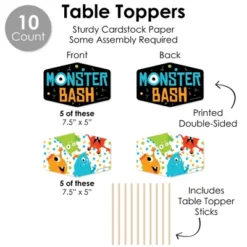 Big Dot Of Happiness Monster Bash - Little Monster Birthday Party Or Baby Shower Supplies Decoration Kit - Decor Galore Party Pack - 51 Pieces 10 Big Dot Of Happiness Monster Bash - Little Monster Birthday Party Or Baby Shower Supplies Decoration Kit - Decor Galore Party Pack - 51 Pieces -Aurora Party Sales GUEST bb189d58 e3f9 4e8b b193 6cfe4c302346