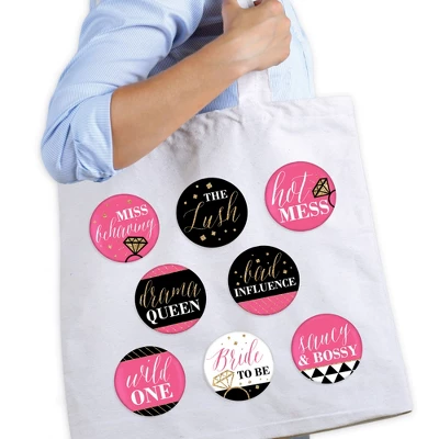 Big Dot Of Happiness Girls Night Out - 3 Inch Bachelorette Party Badge - Pinback Buttons - Set Of 8 1 Big Dot Of Happiness Girls Night Out - 3 Inch Bachelorette Party Badge - Pinback Buttons - Set Of 8