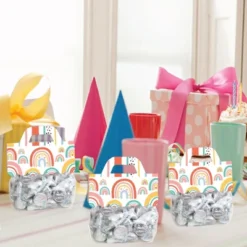 Big Dot Of Happiness Hello Rainbow - DIY Boho Baby Shower And Birthday Party Clear Goodie Favor Bag Labels - Candy Bags With Toppers - Set Of 24 -Aurora Party Sales GUEST bbd37145 6d4c 4717 9d2b c95b7dd9af5d