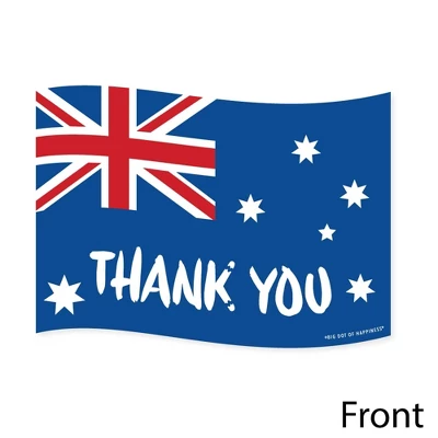 Big Dot Of Happiness Australia Day - Shaped Thank You Cards - G'Day Mate Aussie Party Thank You Note Cards With Envelopes - Set Of 12 2 Big Dot Of Happiness Australia Day - Shaped Thank You Cards - G'Day Mate Aussie Party Thank You Note Cards With Envelopes - Set Of 12 - Image 2