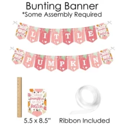 Big Dot Of Happiness Girl Little Pumpkin - Banner And Photo Booth Decorations - Fall Birthday Party Or Baby Shower Supplies Kit - Doterrific Bundle -Aurora Party Sales GUEST bc21ed76 9198 41d3 97b7 6fd307e6a926