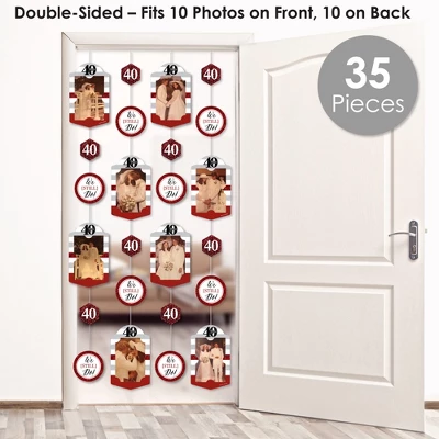 Big Dot Of Happiness We Still Do - 40th Wedding Anniversary - Anniversary Party Vertical Photo Garland 35 Pieces 1 Big Dot Of Happiness We Still Do - 40th Wedding Anniversary - Anniversary Party Vertical Photo Garland 35 Pieces