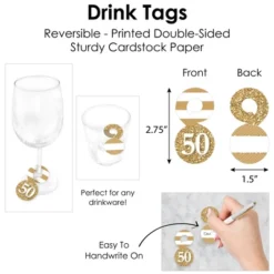 Big Dot Of Happiness We Still Do - 50th Wedding Anniversary - Anniversary Party Paper Charger & Table Decorations Chargerific Kit For 8 -Aurora Party Sales GUEST bd9e9fca 49a8 4055 ab3f f8e03c57a9e7