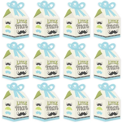 Big Dot Of Happiness Dashing Little Man Mustache Party - Square Favor Gift Boxes - Baby Shower Or Birthday Party Bow Boxes - Set Of 12 3 Big Dot Of Happiness Dashing Little Man Mustache Party - Square Favor Gift Boxes - Baby Shower Or Birthday Party Bow Boxes - Set Of 12 - Image 3