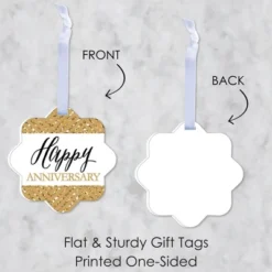 Big Dot Of Happiness We Still Do - 50th Wedding Anniversary - Assorted Hanging Anniversary Party Favor Tags - Gift Tag Toppers - Set Of 12 -Aurora Party Sales GUEST bed5aef8 f368 4225 8b1f b39c63279f77