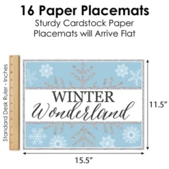 Big Dot Of Happiness Winter Wonderland - Party Table Decorations - Snowflake Holiday Party And Winter Wedding Placemats - Set Of 16 6 Big Dot Of Happiness Winter Wonderland - Party Table Decorations - Snowflake Holiday Party And Winter Wedding Placemats - Set Of 16 -Aurora Party Sales GUEST bf4e9ed7 859c 448a b4ba 4441dfa3649d