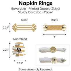 Big Dot Of Happiness We Still Do - 50th Wedding Anniversary - Anniversary Party Paper Charger & Table Decorations Chargerific Kit For 8 -Aurora Party Sales GUEST bf82bdaa a549 4ef6 8e47 4a9244c620e6