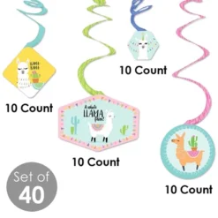 Big Dot Of Happiness Whole Llama Fun - Llama Fiesta Baby Shower Or Birthday Party Hanging Decor - Party Decoration Swirls - Set Of 40 8 Big Dot Of Happiness Whole Llama Fun - Llama Fiesta Baby Shower Or Birthday Party Hanging Decor - Party Decoration Swirls - Set Of 40 -Aurora Party Sales GUEST bfc57c8a f0e8 4e85 8484 d56cf96e203a