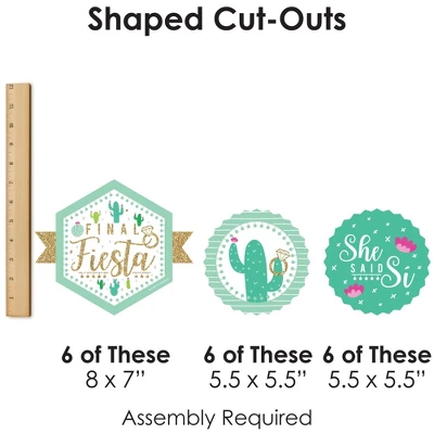 Big Dot Of Happiness Final Fiesta - Hanging Last Fiesta Bachelorette Party Tissue Decoration Kit - Paper Fans - Set Of 9 6 Big Dot Of Happiness Final Fiesta - Hanging Last Fiesta Bachelorette Party Tissue Decoration Kit - Paper Fans - Set Of 9 - Image 6