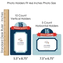 Big Dot Of Happiness Boy 16th Birthday - Sweet Sixteen Birthday Party Picture Centerpiece Sticks - Photo Table Toppers - 15 Pieces -Aurora Party Sales GUEST bfe99ca4 2b9c 4c0b a818 2b03fc88a463