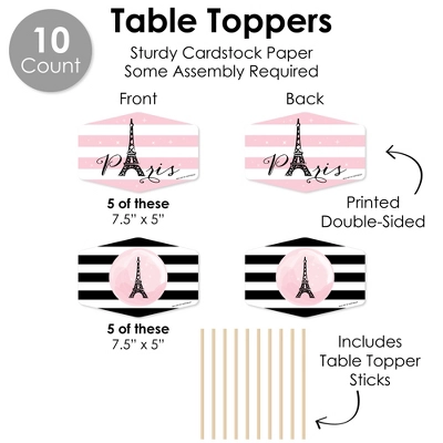 Big Dot Of Happiness Paris, Ooh La La - Paris Themed Baby Shower Or Birthday Party Supplies Decoration Kit - Decor Galore Party Pack - 51 Pieces 5 Big Dot Of Happiness Paris, Ooh La La - Paris Themed Baby Shower Or Birthday Party Supplies Decoration Kit - Decor Galore Party Pack - 51 Pieces - Image 5