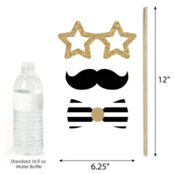 Big Dot Of Happiness Mr. And Mr. - Gold - Gay Wedding Photo Booth Props Kit - 20 Count -Aurora Party Sales GUEST c0d60e4b 299f 463d bb85 700f15f34847