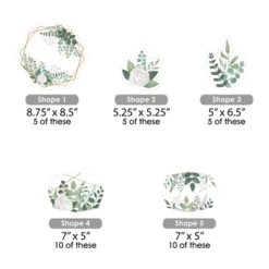 Big Dot Of Happiness Boho Botanical - Greenery Party Centerpiece Sticks - Showstopper Table Toppers - 35 Pieces -Aurora Party Sales GUEST c0ff02da 52c5 48c1 ad31 9f6652de4c6a