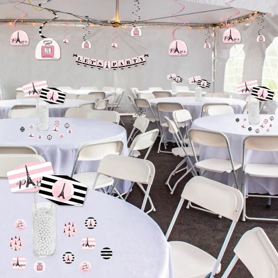 Big Dot Of Happiness Paris, Ooh La La - Paris Themed Baby Shower Or Birthday Party Supplies Decoration Kit - Decor Galore Party Pack - 51 Pieces 2 Big Dot Of Happiness Paris, Ooh La La - Paris Themed Baby Shower Or Birthday Party Supplies Decoration Kit - Decor Galore Party Pack - 51 Pieces - Image 2