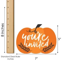 Big Dot Of Happiness Fall Pumpkin - Shaped Fill-In Invitations - Halloween Or Thanksgiving Party Invitation Cards With Envelopes - Set Of 12 -Aurora Party Sales GUEST c1003fb3 d3fe 44b3 94e3 0c9e4c0dea3d