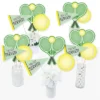 Big Dot Of Happiness You Got Served - Tennis - Baby Shower Or Tennis Ball Birthday Party Centerpiece Sticks - Table Toppers - Set Of 15